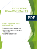 Complicaciones del edema postraumático: Síndrome compartimental y contractura isquémica de Volkmann