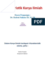 Tugas Karya Ilmiah 1 - 2 Karakteristik Karya Ilmiah