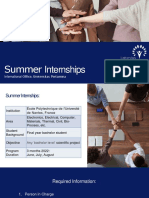 Summer Internships - Nantes