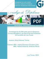 Investigación de Mercado para La Empresa Comercializadora y de Servicios de Productos Universales de Las Tunas.