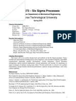 EME 6673 - Six Sigma Processes: Lawrence Technological University