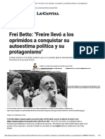 Frei Betto - Freire Los Oprimidos Protagonismos