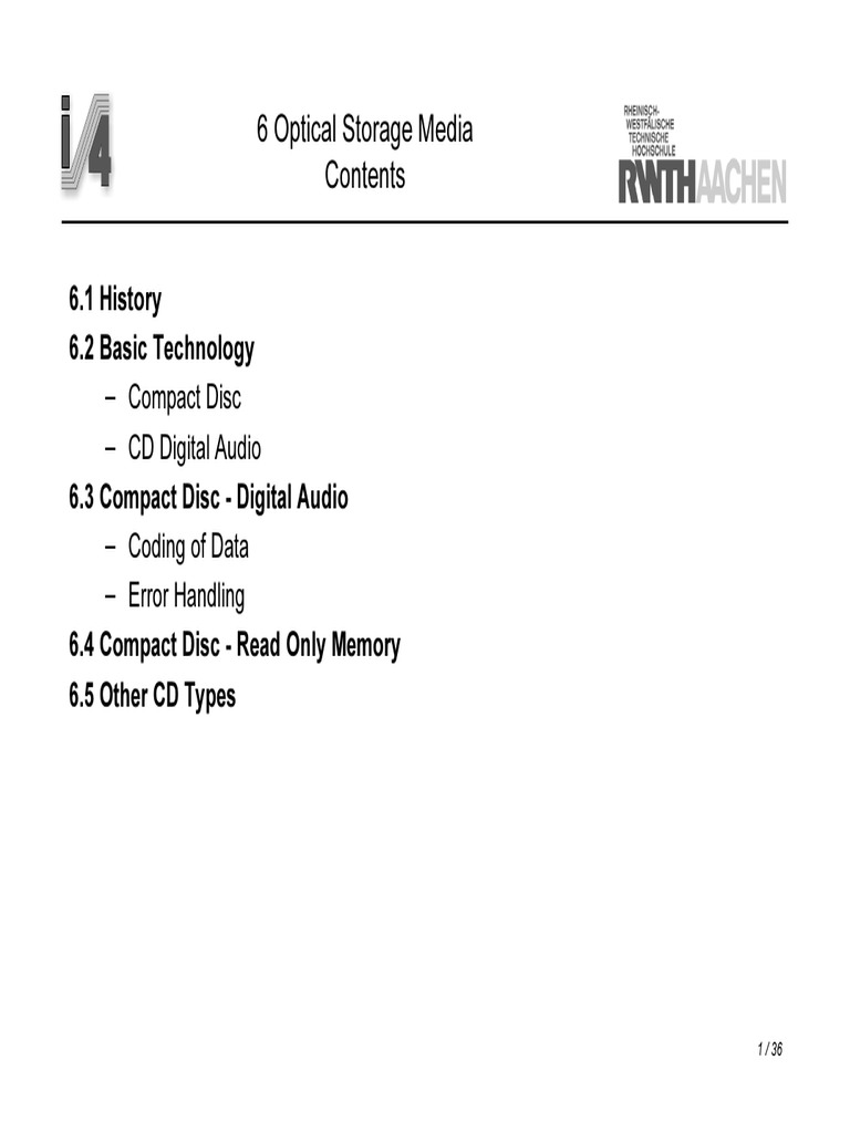 06 Optical Storage Media Contents PDF Radiation