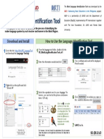 and Install How To Use The Language Identification Tool