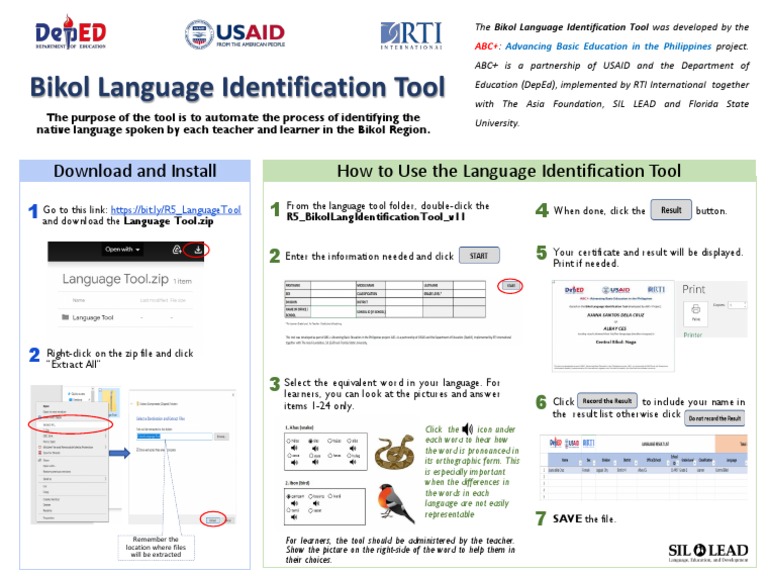 Bikol Language Identification Tool Guide | PDF | Software | Cognitive ...