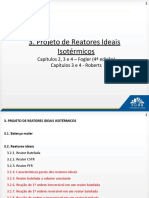 Projeto de reatores isotérmicos ideais