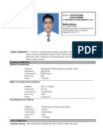 Resume of Ahsan Habib Khondaker: Mobile 01730-010204