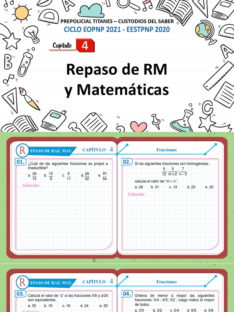 Repaso de RM - MATE | PDF | Matemáticas | Aritmética