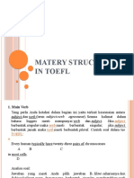 Matery Structure in TOEFL