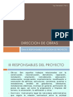 Responsables de La Ejecución de Un Proyecto