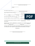 Carta para Entrega de Inmueble PDF