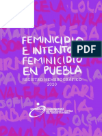 Feminicidio e Intento de Feminicidio en Puebla. Registro Hemerográfico 2020. (2021) .