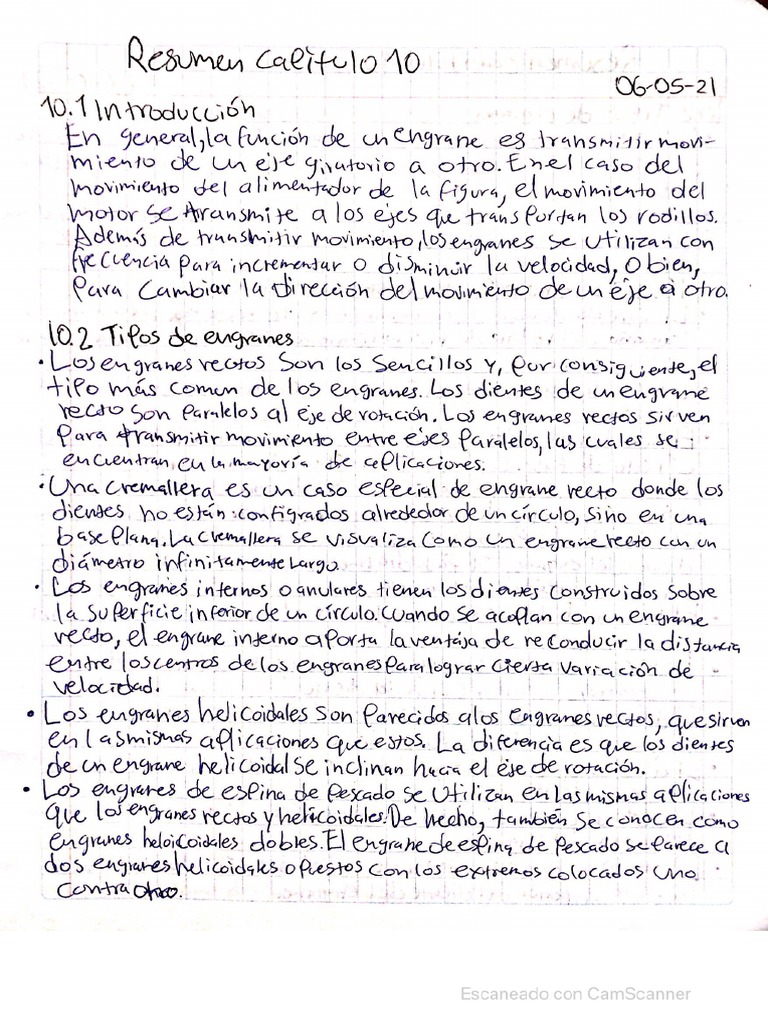 Resumen y Ejercicios de Capituló 10 | PDF