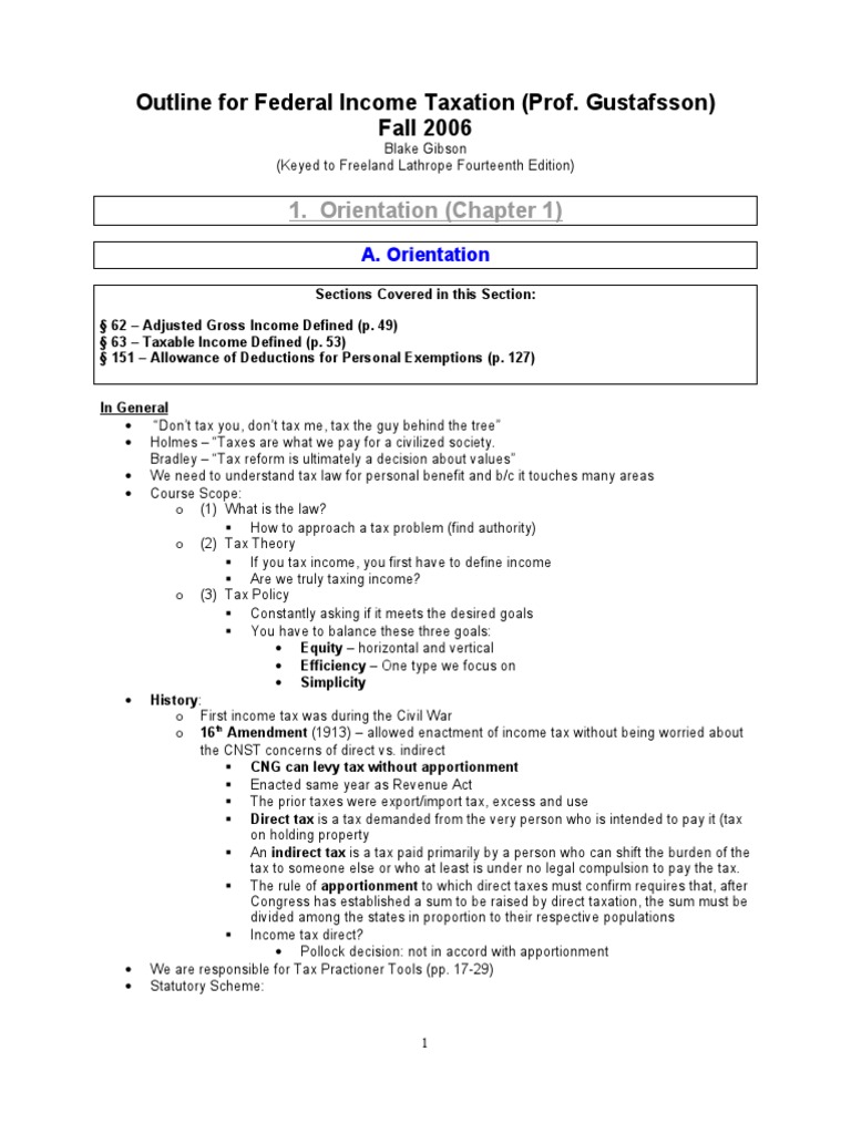 Federal income tax outline 2020 picture