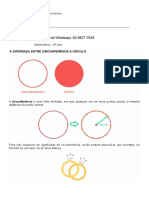 8 Ano Matemática Circunferência