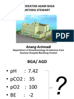 PENDEKATAN ASAM BASA METODA STEWART. Anang Achmadi Department of Anesthesiology & Intensive Care Santosa Hospital Bandung Central