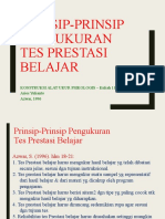 Handout PSY310 Kuliah 11 Prinsip Tes Prestasi Belajar