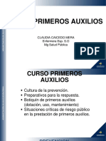 CURSO PRIMEROS AUXILIOS CLASE 1