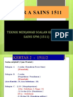 Teknik Menjawab Soalan Sains SPM 1511 Kertas 2 2015