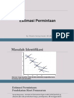 Bab 5. Estimasi Permintaan