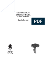 LONZI, Carla - Escupamos Sobre Hegel (Y Otros Escritos)