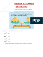 Evaluación de Matemática