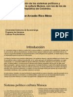 Análisis Sistema Político y Económico Cultura Muisca, Con La Republica de Colombia.