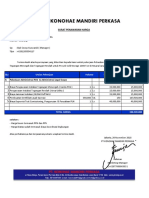 Pt. Konohae Mandiri Perkasa: Surat Penawaran Harga