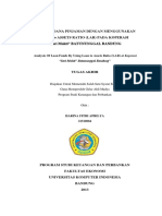 Analisis Dana Pinjaman Dengan Menggunakan Loan To Assets Ratio (Lar) Pada Koperasi "Sari Mukti" Batununggal Bandung