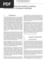 The Limits of Thermal Comfort: Avoiding Overheating in European Buildings