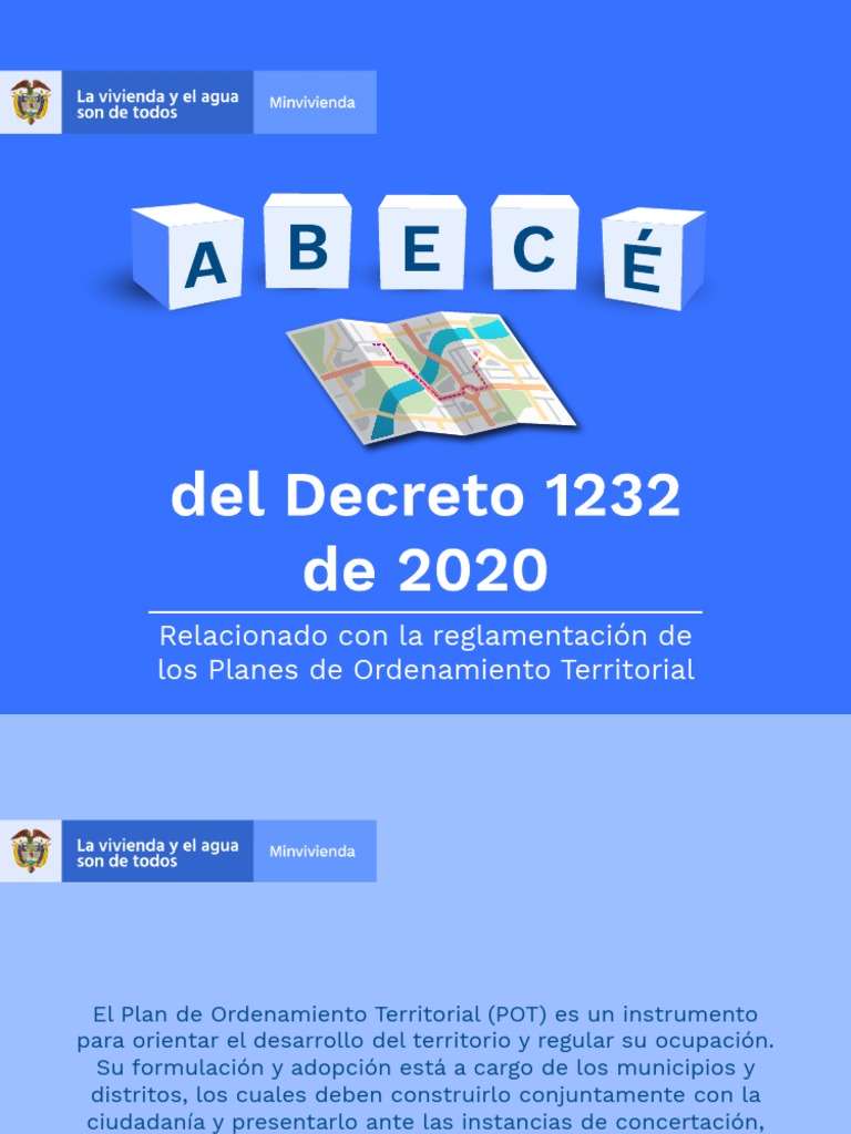 Disposiciones del Decreto 1232 de 2020 | PDF | Planificación