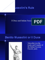 Mussolini's Rule and the Rise of Italian Fascism