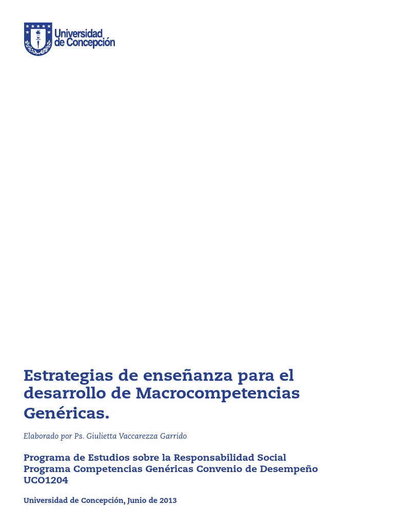 Estrategias de Ensenanza para El Desarrollo de Competencias | PDF ...