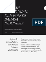 Sejarah, Kedudukan, Dan Fungsi Bahasa Indonesia