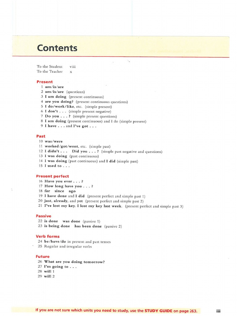 Basic Grammar in Use Lessons | PDF