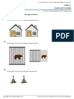 Grade 1 Inside and Outside: Choose Correct Answer(s) From The Given Choices