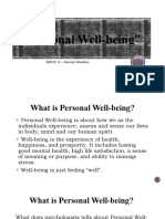 Personal Well-Being Guide