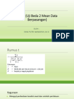 KONSEP UJI BEDA DUA MEAN (1)