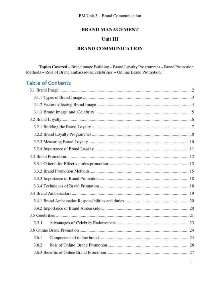 BM Unit 3 | PDF | Brand | Marketing