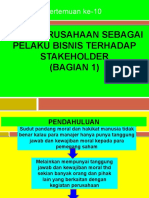 10 - Etika Perusahaan Terhadap Stakeholder (Bagian 1)