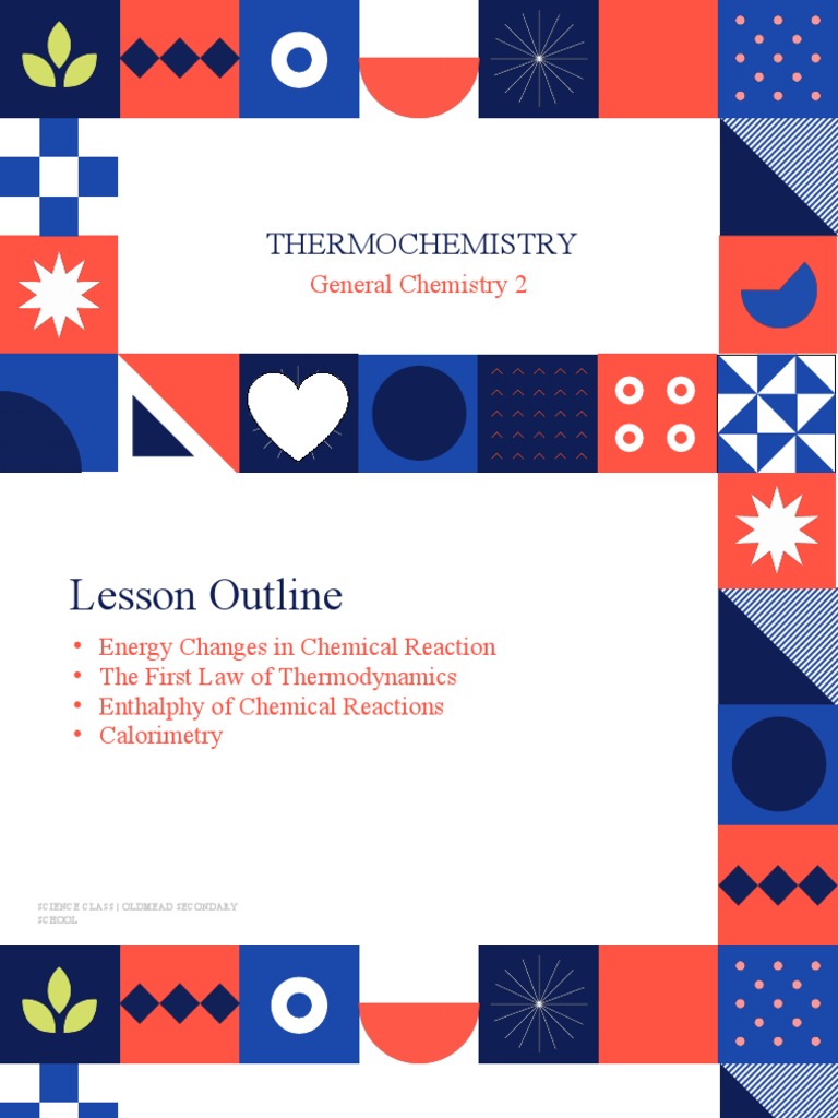 Thermochemistry General Chemistry 2 PDF Enthalpy Heat