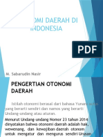 OTONOMI DAERAH DI INDONESIA