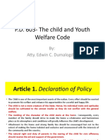 P.D. 603 - Child and Youth Welfare Code