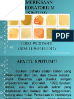 Pemeriksaan Lab. Febri Widiyanti