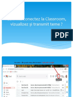 Cum Mă Conectez La Classroom, Vizualizez Și