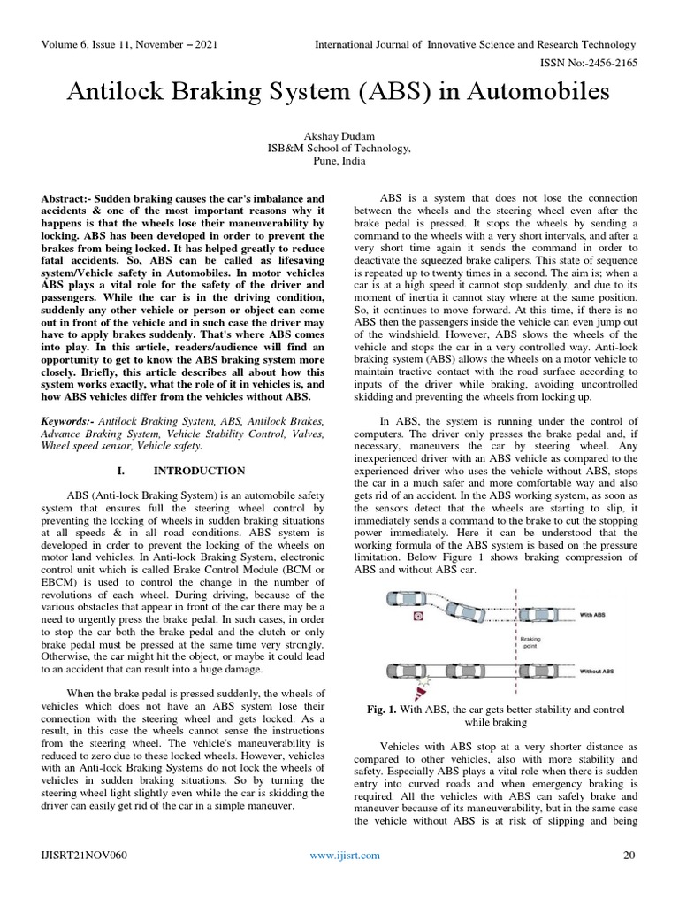 Understanding Antilock Braking Systems (ABS) | PDF | Anti Lock Braking ...