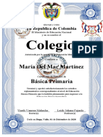 Diploma Quinto Con Marco Azul Talentos Buga