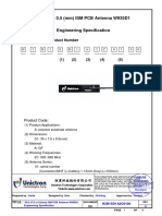 ISM 915MHz PCB Antenna (W935D1) - Spec-A (L100mm)