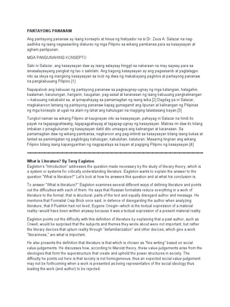 Pantayong Pananaw Reviewer PDF