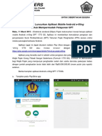 Siaran Pers Aplikasi E-Filing Android